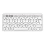 Logitech Pebble Keys 2 K380s, Teclado Bt Multidispositivo Wh Color del teclado Blanco Idioma Español