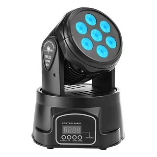 Cabeza Movil Led Luces Para Fiestas/7pcs-10w-cañon Led/dj 