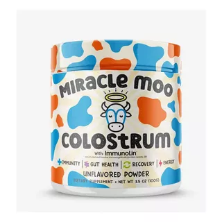 Suplemento En Polvo Miracle Moo  Bovine Colostrum Proteínas En Pote De 108g