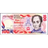 Billete De 100 Bolívares A8 Enero 29 1980 Simón Bolívar