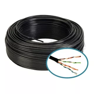 Rollo De Cable Utp Exterior Categoría 5e X 50 Metros