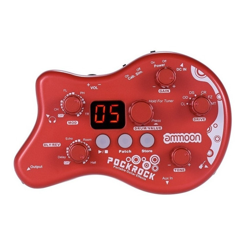 Pedal de efecto Ammoon PockRock  rojo