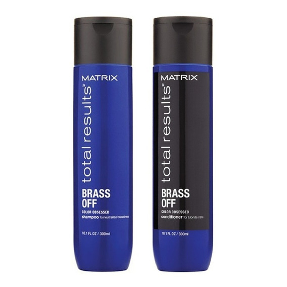 Shampoo Tonos Cobrizos Matrix + Enjuague Brass Off X300ml