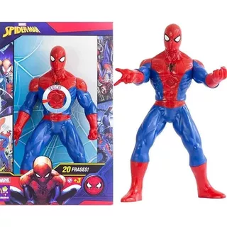 Boneco Homem Aranha 20 Frases Super Herói Vingadores Marvel