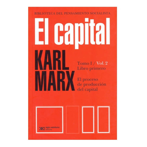 El Capital - Tomo I Volumen 2, El proceso de producción capital