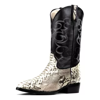 Botas Pistolero Python Natural Oval