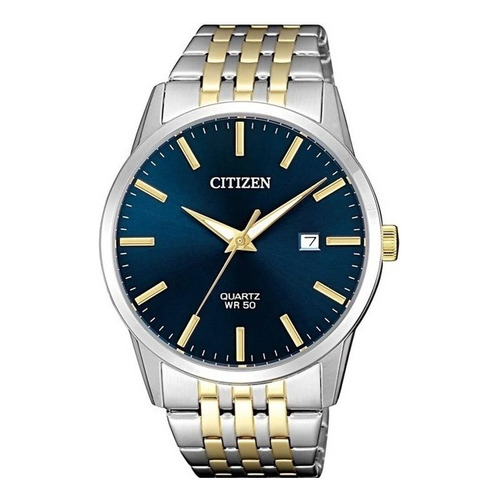 Reloj Citizen Hombre Clasico Bi500681l Color de la malla Plateado/Dorado Color del bisel Plateado Color del fondo Azul oscuro
