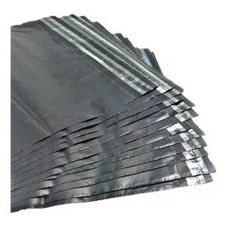 200 Sobres Bolsas Ecommerce Lisos Negro 40x50+5 C/adhesivo