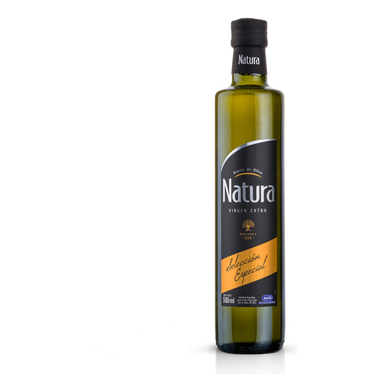 Aceite de oliva virgen extra selección especial Natura botellasin TACC 500 ml 