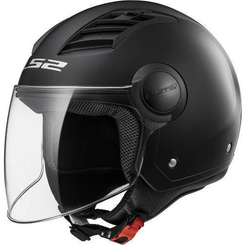 Casco Ls2 562 Airflow Negro Mate Visor Scooter Vespa Abierto Color Negro Mate Tamaño Del Casco L