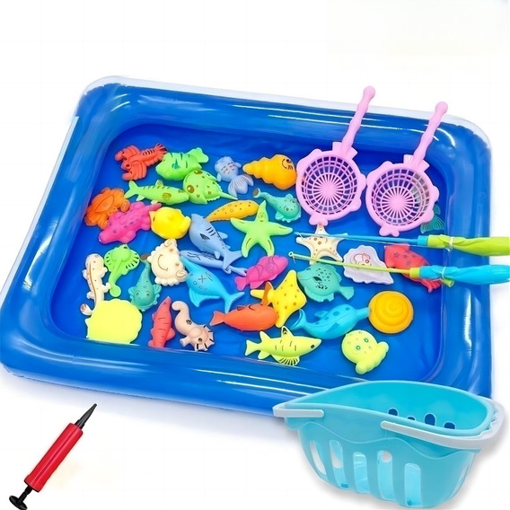 Juguete De Juego De Pesca Piscina Para Niños Pequeños 41pz