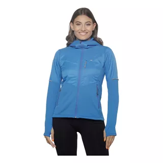 Campera Micro Polar Mujer Montagne Lea Rompeviento Termica