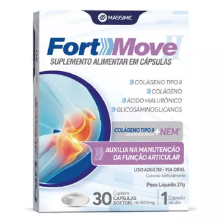 Fort-move (colágeno Tipo Ii E Nem) 30 Cáps - Massime