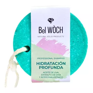 Shampoo Sólido Bel Wòch 100% Natural En Barra De Pepino