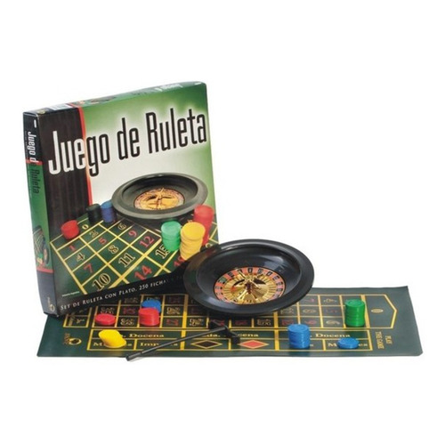 Juego De Mesa Ruleta Bisonte 8770 Fichas Paño Simil Cuerina