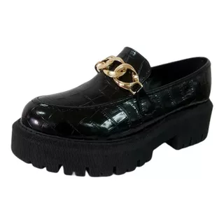 Mocasín Para Dama Cómodo Y Elegante Perugia 55551 Negro