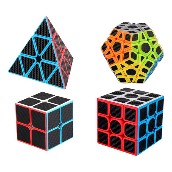 Paquete 4 Cubos Rubik 2x2 3x3 Megaminx Tilt Rubik's Skewb