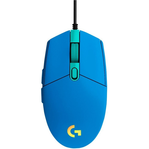 Mouse gamer de juego Alámbrico Logitech  G Series Lightsync G203 azul