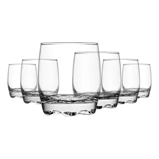 6 Vasos Vidrio Para Whisky Adora 290ml Cocteles Bebidas Bar
