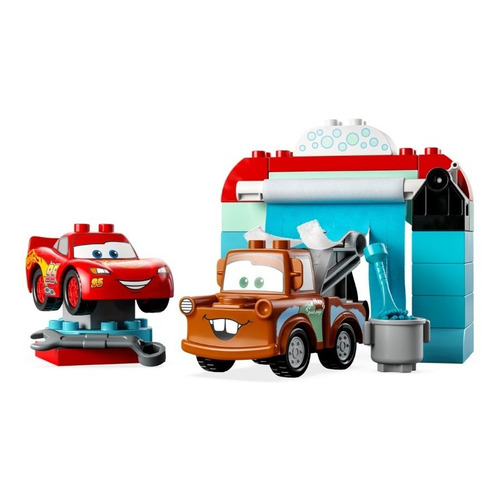 Lego 10996 Duplo: Diversión en el lavado de autos con Mcqueen y Mate, número de piezas 29