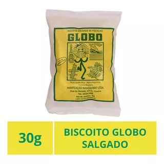 Biscoito Globo Rio De Janeiro, Salgado, Pacote 30g.