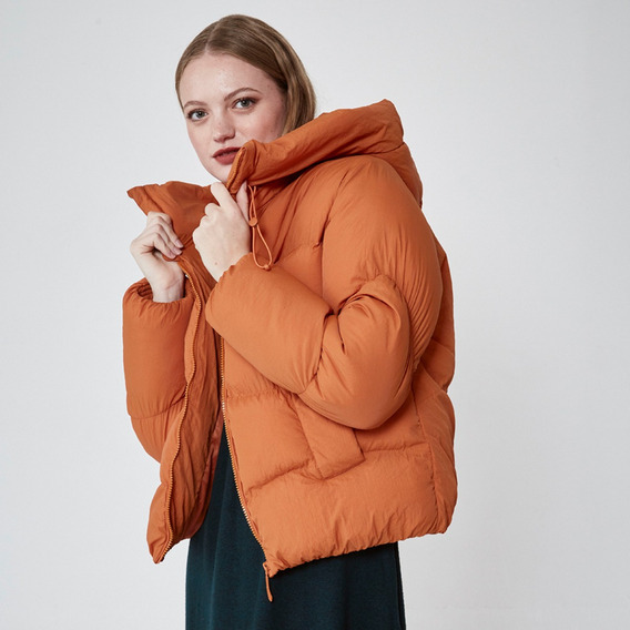 Campera Puffer Inflada Mujer Capucha Juno Parka