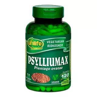 Psyllium Unilife Vitamins - Psylliumax 120 Cáps Sabor Neutro