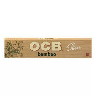 Combo De 3 Cajitas De Rolling Paper Cueros Ocb Bamboo Slim