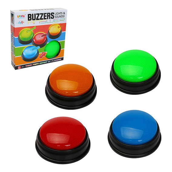 Answer Buzzers Learning Zumbadores De Respuesta Del Equipo Color 4pc