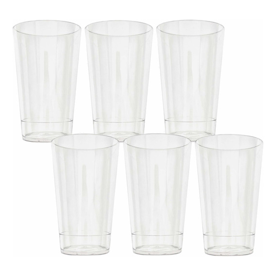 Vasos De Plastico Policarbonato Medio Litro Mayoreo 50pz