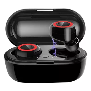 Auriculares In Ear Bluetooth Inalambrico Wireless Deportivos Suono Bt P15  Color Negro