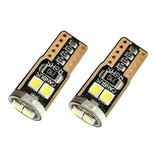 Par Lâmpada Pingo T10 6 Leds Cree Canbus Canceller Farolete