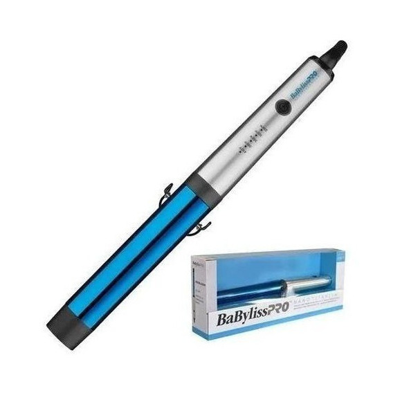 Rizador Ondulador Nano Titanium  Babylisspro Azul 32mm