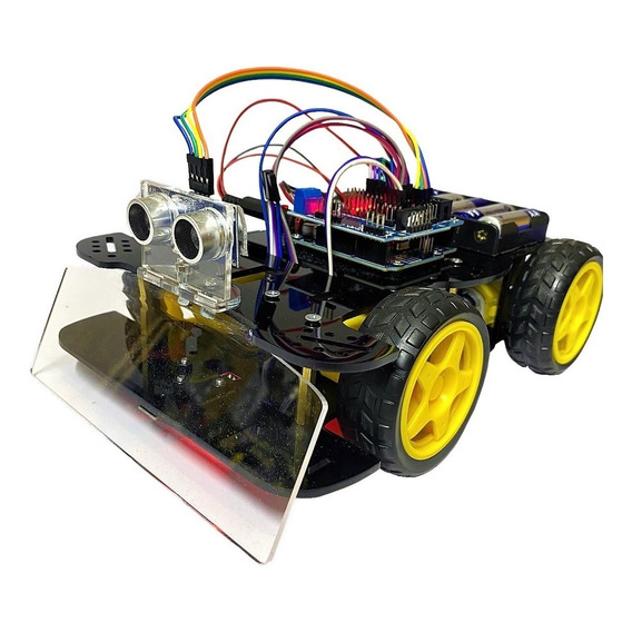 Kit Robot Movil 4 Llantas Sumo, Seguidor, Evasor