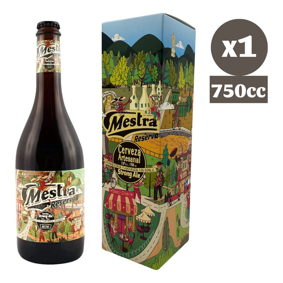 Pack Regalo Cerveza Artesanal Mestra Reserva 750cc + Estuche