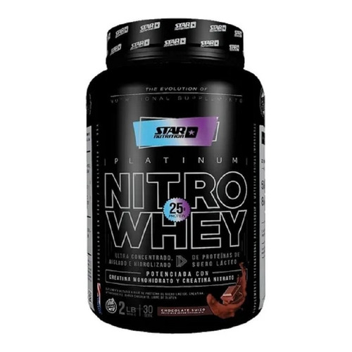 Nitro Whey 2 Lb Proteina Aminoacidos Star Nutrition Sabor Chocolate 908 g