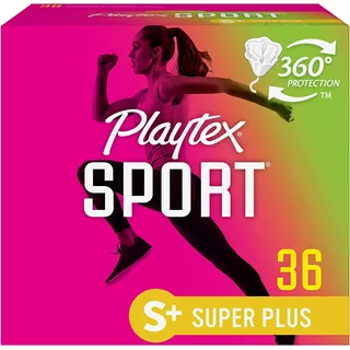 36 X Playtex Sport Tampones Super Plus Flex-fit Sin Perfume