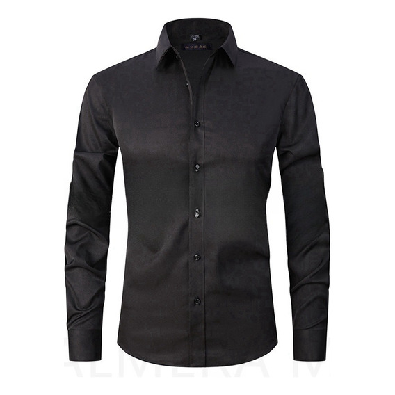 Camisa Slim Fit Strech Calidad Moda Casual Formal