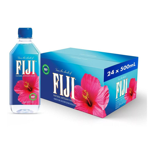 Agua Fiji Artesanal Natural Importada 24pack De 500ml C/u