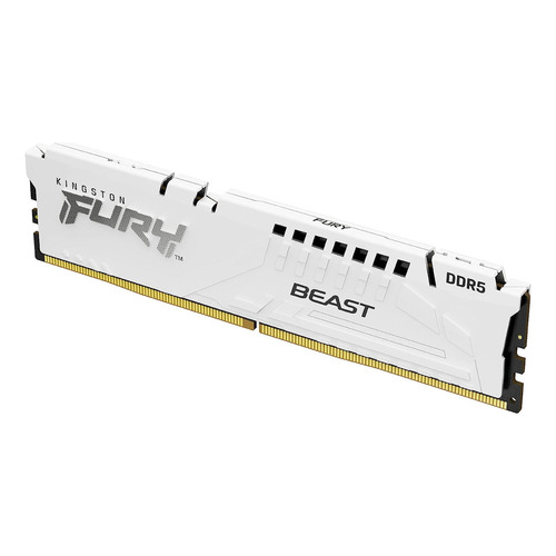 Memoria 16gb Dimm Ddr5 5200mhz Kingstong Fury Beast Blanco