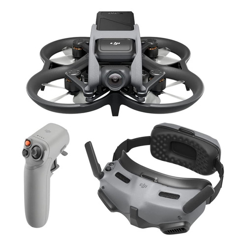 Mini drone DJI Avata Explorer Combo con dual cámara 4K negro 5.8GHz 1 batería