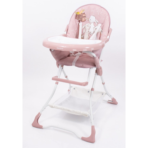 Silla De Comer Leilisima Rainbow® Plegable Color Rosa bebe Mensaje Rosa bebe