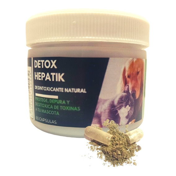 Detox 100% Natural De Uso Diario Para Perros Y Gatos 60 Pz