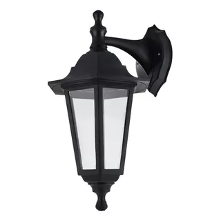 Farol De Pared Negro Uso Exterior Colonial Sanelec