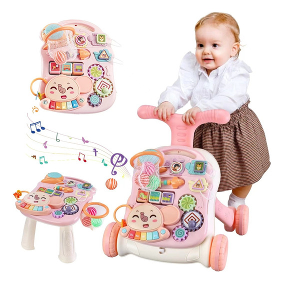 Andadera De Bebe Interactiva Musical Portatil Pleglabe 3en1