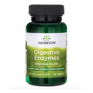 Swanson Enzimas Digestivas 90 Cap Refuerza La Salud Digestiv Sabor Sin Sabor