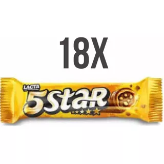 Cx  Chocolate Caramelo Lacta Five Stars 18x40g- 5 Star