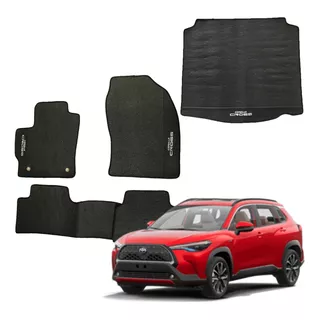 Kit Tapetes Corolla Cross 2022 2023 Internos + Porta Malas