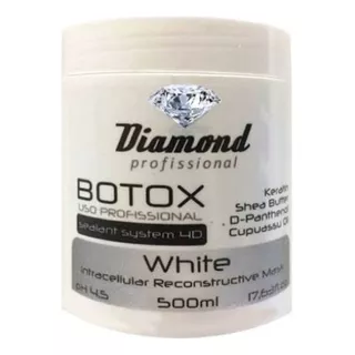 Botox Capilar Diamond Profissional Branco  500g