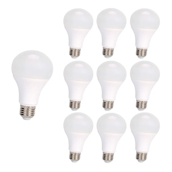 Pack 10 Ampolletas Led 7w E27 Sec Luz Cálida/fría - Sumatel